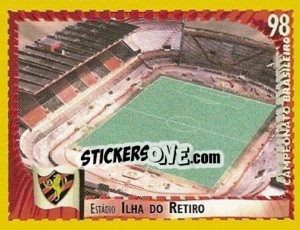 Figurina Ilha do Retiro (Sport) - Campeonato Brasileiro 1998 - Panini