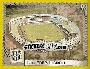 Sticker Moisés Lucarelli (Ponte Preta) - Campeonato Brasileiro 1998 - Panini