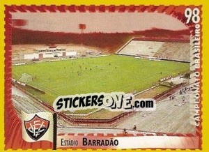 Figurina Barradão (Vitória) - Campeonato Brasileiro 1998 - Panini