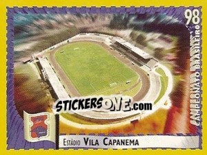 Figurina Vila Capanema (Paraná) - Campeonato Brasileiro 1998 - Panini
