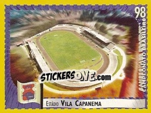 Sticker Vila Capanema (Paraná) - Campeonato Brasileiro 1998 n. 455 - Panini
