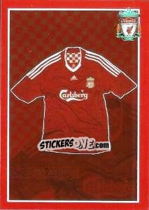 Sticker Home Kit - Liverpool FC 2008-2009 n. 6 - Panini