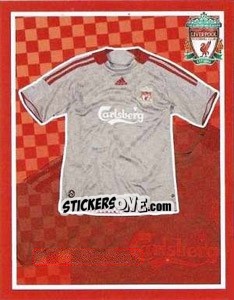 Cromo Away Kit - Liverpool FC 2008-2009 - Panini