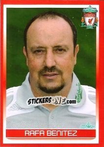 Sticker Rafael Benitez - Liverpool FC 2008-2009 - Panini