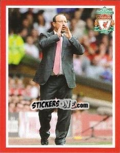 Sticker Rafael Benitez - Liverpool FC 2008-2009 n. 17 - Panini