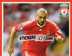 Cromo Andrea Dossena - Liverpool FC 2008-2009 n. 22 - Panini