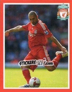 Cromo Andrea Dossena - Liverpool FC 2008-2009 n. 24 - Panini