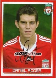 Sticker Daniel Agger - Liverpool FC 2008-2009 n. 33 - Panini