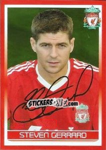 Sticker Steven Gerrard - Liverpool FC 2008-2009 - Panini