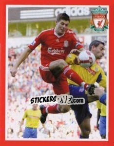 Sticker Steven Gerrard - Liverpool FC 2008-2009 n. 48 - Panini