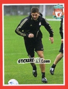 Sticker Steven Gerrard - Liverpool FC 2008-2009 n. 49 - Panini