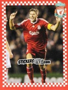 Cromo Steven Gerrard - Liverpool FC 2008-2009 - Panini