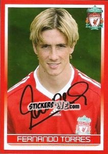 Sticker Fernando Torres - Liverpool FC 2008-2009 n. 51 - Panini