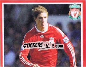 Sticker Fernando Torres - Liverpool FC 2008-2009 n. 52 - Panini