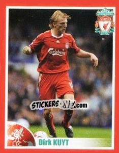 Sticker Dirk Kuyt - Liverpool FC 2008-2009 n. 62 - Panini