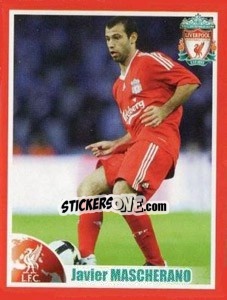 Cromo Javier Mascherano - Liverpool FC 2008-2009 - Panini