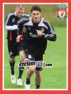 Sticker Albert Riera - Liverpool FC 2008-2009 - Panini