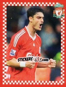 Sticker Albert Riera - Liverpool FC 2008-2009 n. 74 - Panini