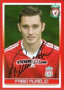 Sticker Fabio Aurelio - Liverpool FC 2008-2009 n. 75 - Panini