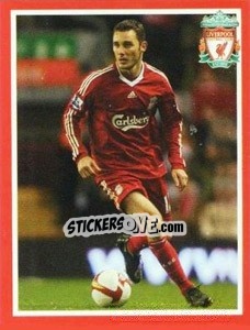Sticker Fabio Aurelio - Liverpool FC 2008-2009 - Panini