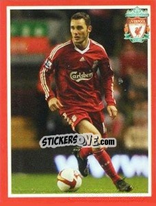 Sticker Fabio Aurelio - Liverpool FC 2008-2009 n. 78 - Panini