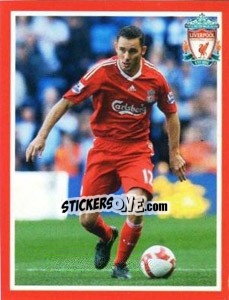 Sticker Fabio Aurelio - Liverpool FC 2008-2009 n. 79 - Panini