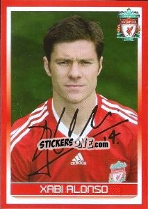 Cromo Xabi Alonso - Liverpool FC 2008-2009 - Panini