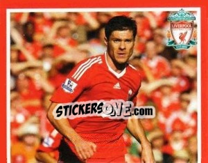 Sticker Xabi Alonso - Liverpool FC 2008-2009 - Panini
