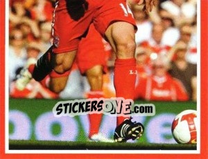 Sticker Xabi Alonso - Liverpool FC 2008-2009 - Panini