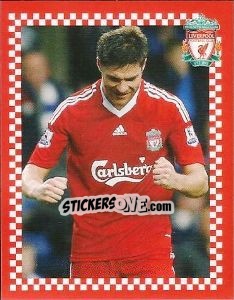 Sticker Xabi Alonso - Liverpool FC 2008-2009 n. 86 - Panini
