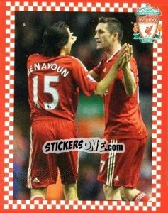 Sticker Yossi Benayoun - Liverpool FC 2008-2009 n. 92 - Panini