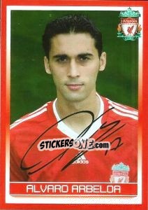 Sticker Alvaro Arbeloa - Liverpool FC 2008-2009 - Panini