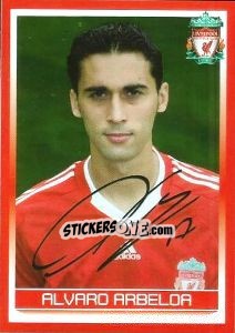 Sticker Alvaro Arbeloa - Liverpool FC 2008-2009 n. 93 - Panini