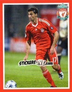 Figurina Alvaro Arbeloa - Liverpool FC 2008-2009 - Panini