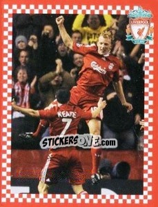 Sticker Dirk Kuyt - Liverpool FC 2008-2009 n. 104 - Panini