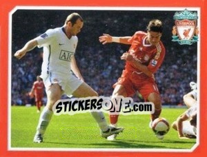 Sticker Manchester United F.C. v Liverpool F.C. - Liverpool FC 2008-2009 - Panini