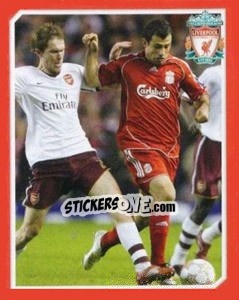 Sticker Arsenal F.C. v Liverpool F.C. - Liverpool FC 2008-2009 n. 112 - Panini