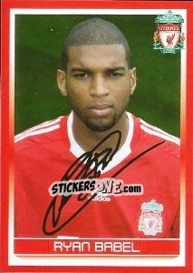 Sticker Ryan Babel - Liverpool FC 2008-2009 n. 117 - Panini