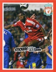 Sticker Ryan Babel - Liverpool FC 2008-2009 - Panini