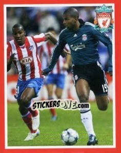 Sticker Ryan Babel - Liverpool FC 2008-2009 - Panini