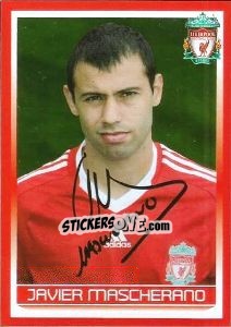 Figurina Javier Mascherano - Liverpool FC 2008-2009 - Panini