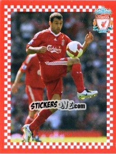 Sticker Javier Mascherano - Liverpool FC 2008-2009 n. 128 - Panini