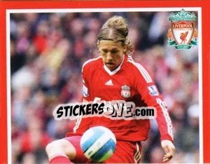 Sticker Lucas Leiva - Liverpool FC 2008-2009 - Panini