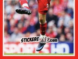 Sticker Lucas Leiva - Liverpool FC 2008-2009 - Panini