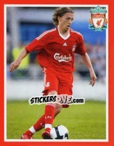 Sticker Lucas Leiva - Liverpool FC 2008-2009 n. 132 - Panini