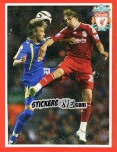 Sticker Lucas Leiva - Liverpool FC 2008-2009 n. 133 - Panini