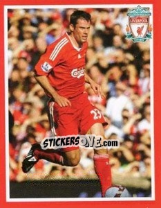 Sticker Jamie Carragher - Liverpool FC 2008-2009 n. 138 - Panini