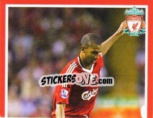 Sticker David N'Gog - Liverpool FC 2008-2009 - Panini