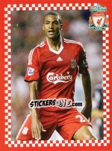 Cromo David N'Gog - Liverpool FC 2008-2009 - Panini