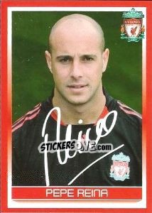 Sticker Pepe Reina - Liverpool FC 2008-2009 n. 147 - Panini